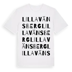 Lilla Vänsberg ordlek t-shirt – ekologisk bomull t-shirt från Pinshirt
