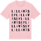 Pink Cotton t-shirt med Lilla Väsby ordlek t-shirt