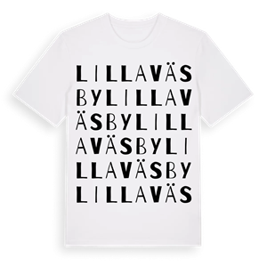 Lilla Väsby ordlek t-shirt – ekologisk bomull t-shirt från PinShirt