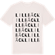 Vintage White t-shirt med Lillbäck ordlek t-shirt