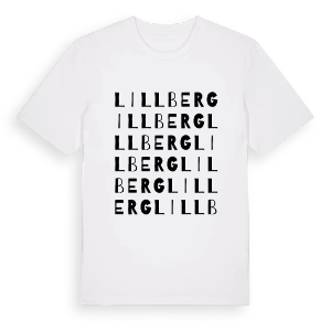Lillberg ordlek t-shirt – ekologisk bomull t-shirt från PinShirt