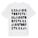 White t-shirt med Lilljanstorpet ordlek t-shirt