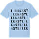 Blue Soul t-shirt med Lillkast ordlek t-shirt