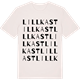 Vintage White t-shirt med Lillkast ordlek t-shirt