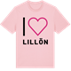 Pink Cotton t-shirt med Jag älskar Lillön t-shirt stort tryck