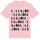 Pink Cotton t-shirt med Lillsjön ordlek t-shirt