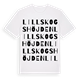 Lillskogshöjden ordlek t-shirt