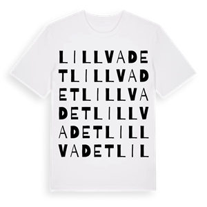 Lillvadet ordlek t-shirt – ekologisk bomull t-shirt från PinShirt