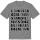 Mid Heather Gray t-shirt med Limnäsängen ordlek t-shirt