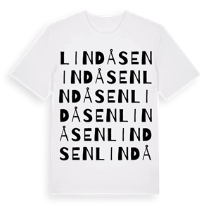 Lindåsen ordlek t-shirt – ekologisk bomull t-shirt från PinShirt
