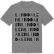 Mid Heather Gray t-shirt med Linddalen ordlek t-shirt
