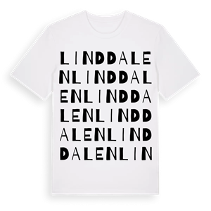 Linddalen ordlek t-shirt – ekologisk bomull t-shirt från PinShirt