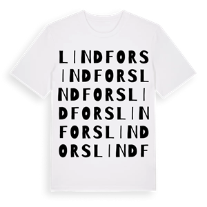 Lindfors ordlek t-shirt – ekologisk bomull t-shirt från Pinshirt