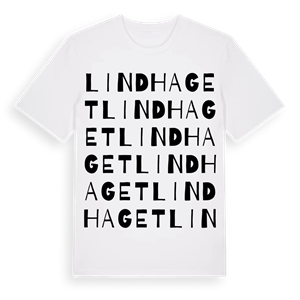Lindhaget ordlek t-shirt – ekologisk bomull t-shirt från PinShirt