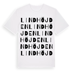 Lindhöjden ordlek t-shirt – ekologisk bomull t-shirt från PinShirt