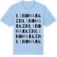 Blue Soul t-shirt med Lindmarken ordlek t-shirt