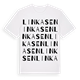 White t-shirt med Linkasen ordlek t-shirt