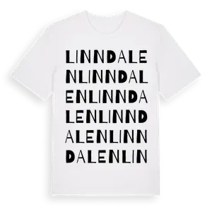 Linndalen ordlek t-shirt – ekologisk bomull t-shirt från Pinshirt