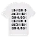 White t-shirt med Linnerhojden ordlek t-shirt