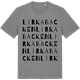 Mid Heather Gray t-shirt med Lirkabacken ordlek t-shirt