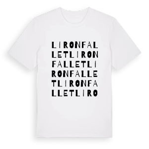 Lironfallet ordlek t-shirt – ekologisk bomull t-shirt från PinShirt
