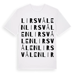 Lirsvålen ordlek t-shirt – ekologisk bomull t-shirt från PinShirt