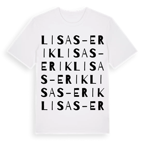 Lisas-Erik ordlek t-shirt – ekologisk bomull t-shirt från PinShirt