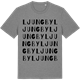 Mid Heather Gray t-shirt med Ljungby ordlek t-shirt