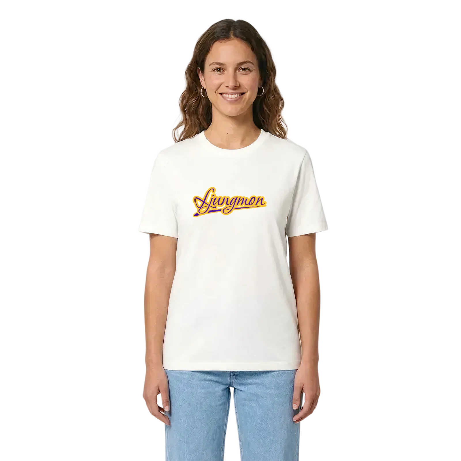 Ljungmon baseball t-shirt – White, i miljö