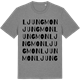 Mid Heather Gray t-shirt med Ljungmon ordlek t-shirt