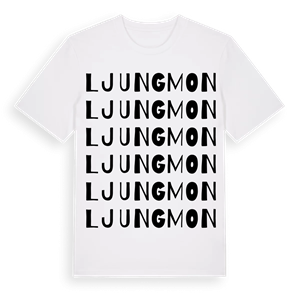 Ljungmon ordlek t-shirt – ekologisk bomull t-shirt från PinShirt