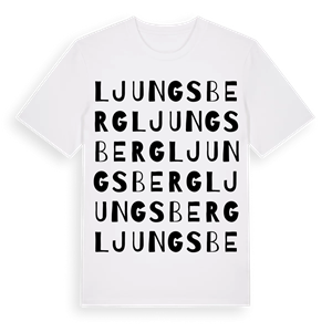 Ljungsberg ordlek t-shirt – ekologisk bomull t-shirt från PinShirt