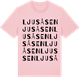 Pink Cotton t-shirt med Ljusåsen ordlek t-shirt