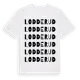 White t-shirt med Lodderud ordlek t-shirt