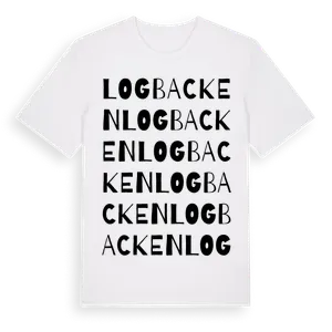 Logbacken ordlek t-shirt – ekologisk bomull t-shirt från Pinshirt
