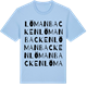 Blue Soul t-shirt med Lömanbacken ordlek t-shirt