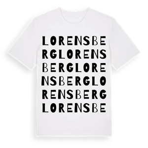 Lorensberg ordlek t-shirt – ekologisk bomull t-shirt från PinShirt