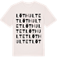 Vintage White t-shirt med Löthultet ordlek t-shirt