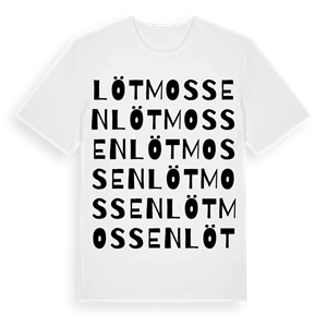 Lötmossen ordlek t-shirt – ekologisk bomull t-shirt från PinShirt