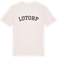 Vintage White t-shirt med Lotorp böjd t-shirt