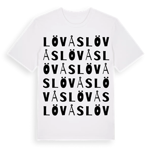 Lövås ordlek t-shirt – ekologisk bomull t-shirt från PinShirt