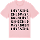 Pink Cotton t-shirt med Lövåsängen ordlek t-shirt