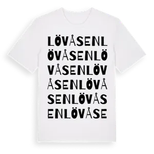 Lövåsen ordlek t-shirt – ekologisk bomull t-shirt från Pinshirt
