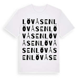 Lövåsen ordlek t-shirt – ekologisk bomull t-shirt från PinShirt