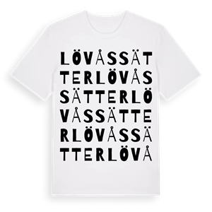 Lövåssätter ordlek t-shirt – ekologisk bomull t-shirt från PinShirt