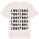 Vintage White t-shirt med Lövbergstorp ordlek t-shirt