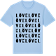 Blue Soul t-shirt med Löve ordlek t-shirt