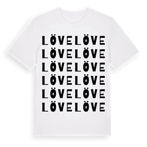 Löve ordlek t-shirt – ekologisk bomull t-shirt från PinShirt
