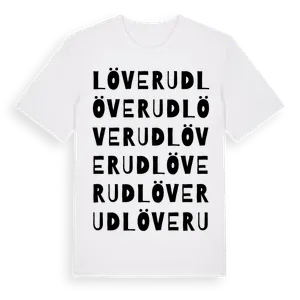 Löverud ordlek t-shirt – ekologisk bomull t-shirt från Pinshirt