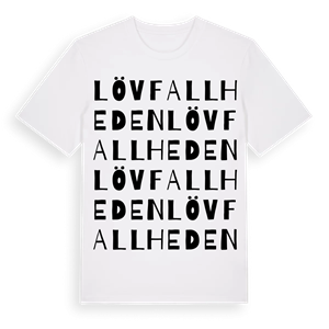 Lövfallheden ordlek t-shirt – ekologisk bomull t-shirt från PinShirt